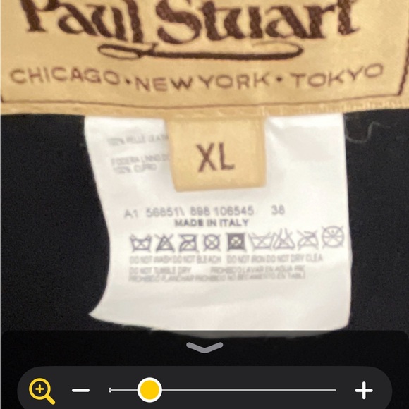 Paul Stuart XL luxury butter leather quilted coat - Picture 6 of 7